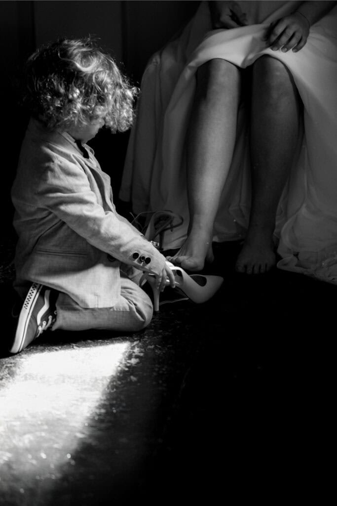 foto spontanea di matrimonio