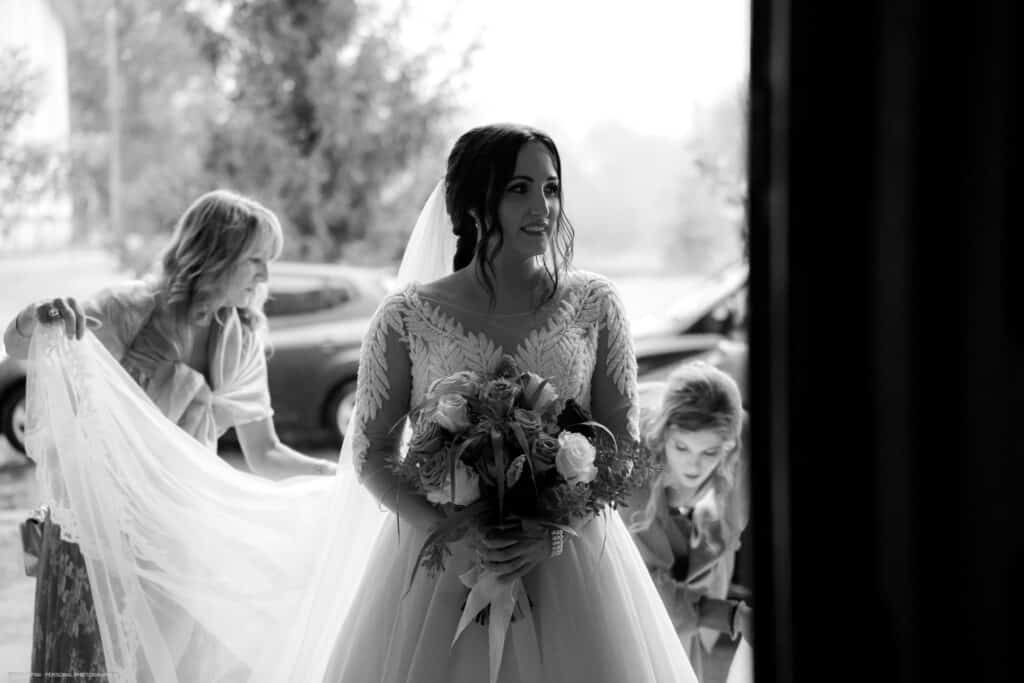 foto sposa con pioggia