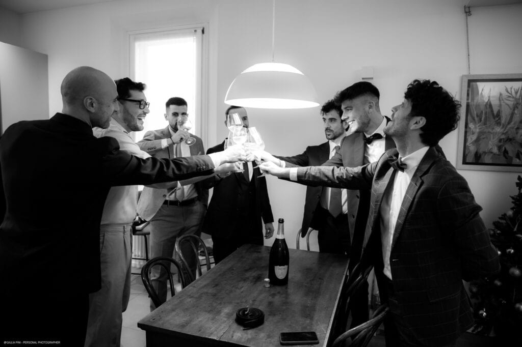 foto matrimonio a casa dello sposo