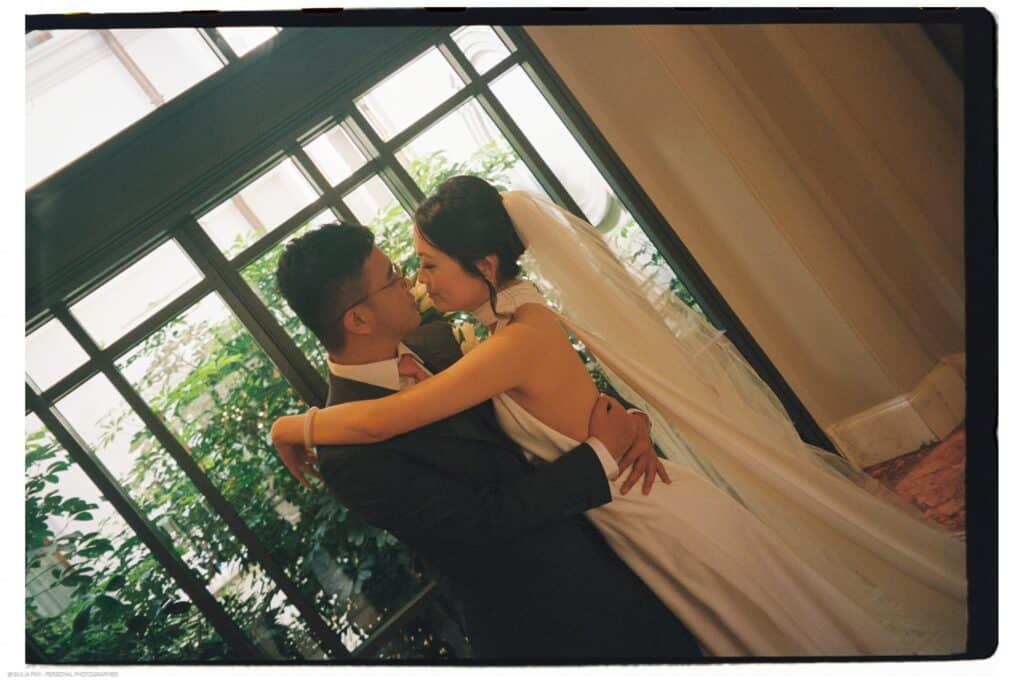 foto matrimonio su pellicola grana